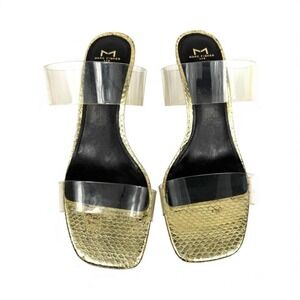 Marc Fisher Gold Snake Slide Heels – Size 9M